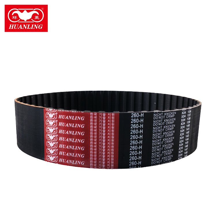 260-H OEM Customized Industrial Rubber Belt Power Transmission Rubber Timing Belt for Cars