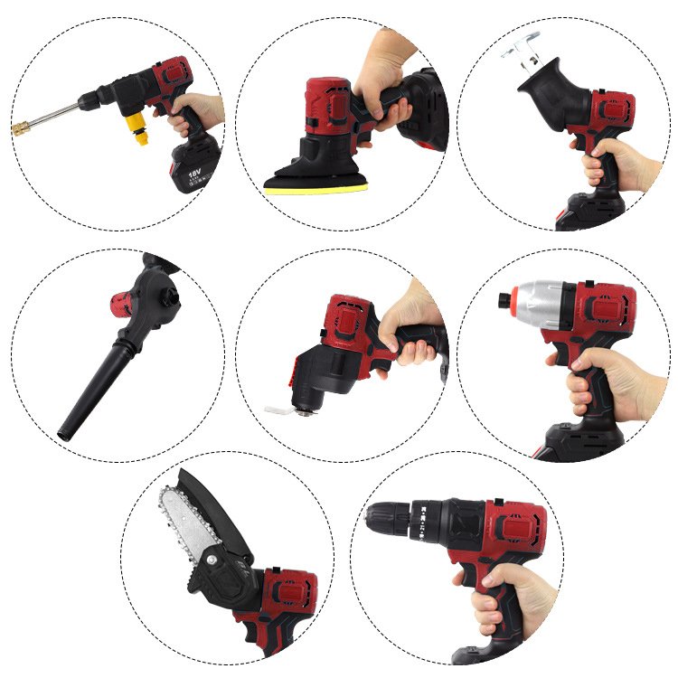 Reciprocating Saw Impact Wrench Jig Saw Oscillating Tool Hedge Trimmer Shear Circular Trim Saw Inflator Multi-Tool Attachment