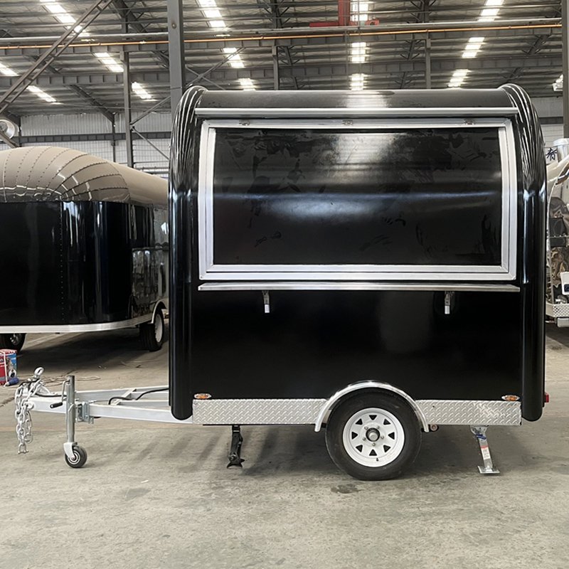 Custom Outdoor Street Ice Cream Coffee Street BBQ Mobile Snack Fast Food Cart Caravan Truck Camper Food Trailer