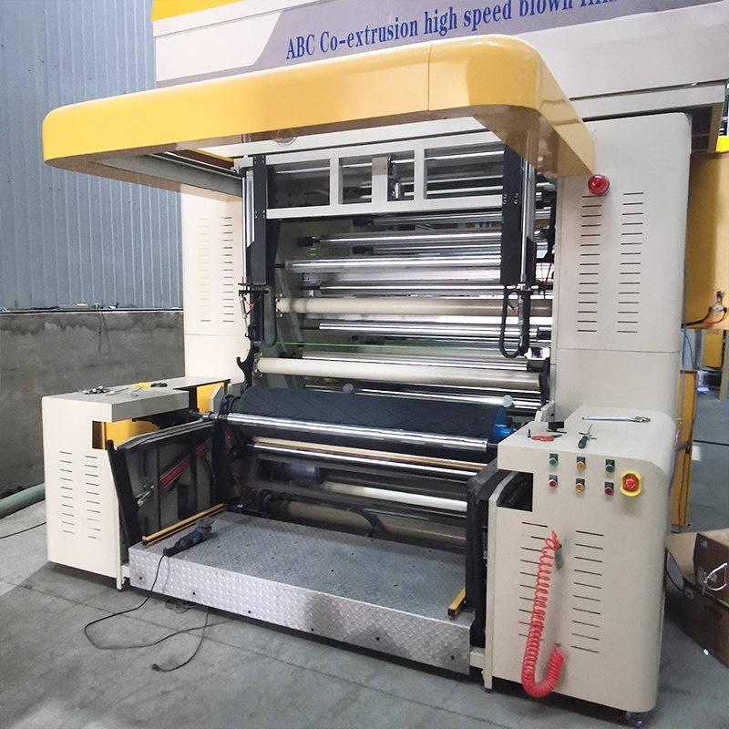 5 Layers Co-Extrusion Blown PE Film Production Line Multi Layers Plastic Film Blowing Machine