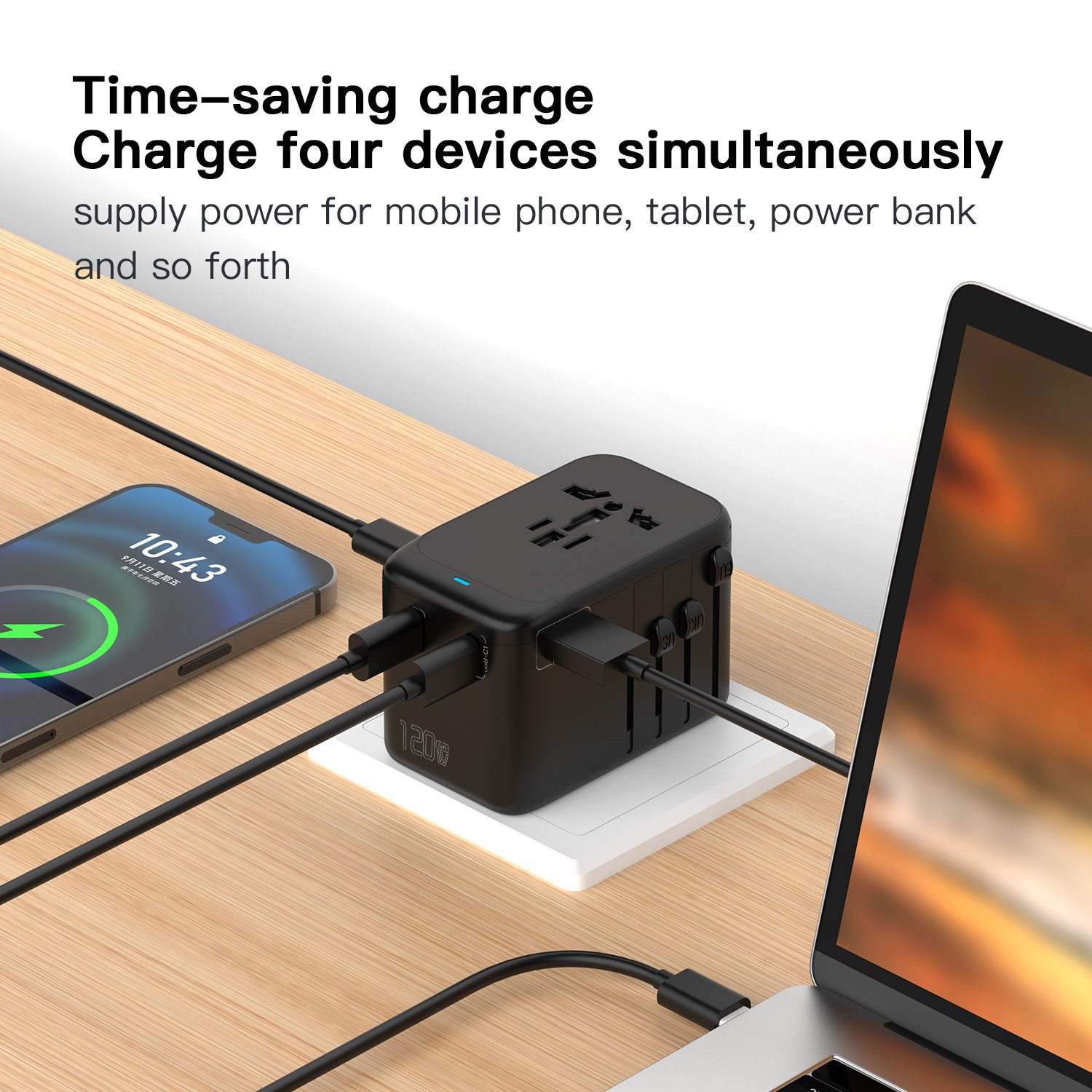 OULIYO Mobile Phones USB fast charging Super Fast Charging International Universal travel adapter world plug universal