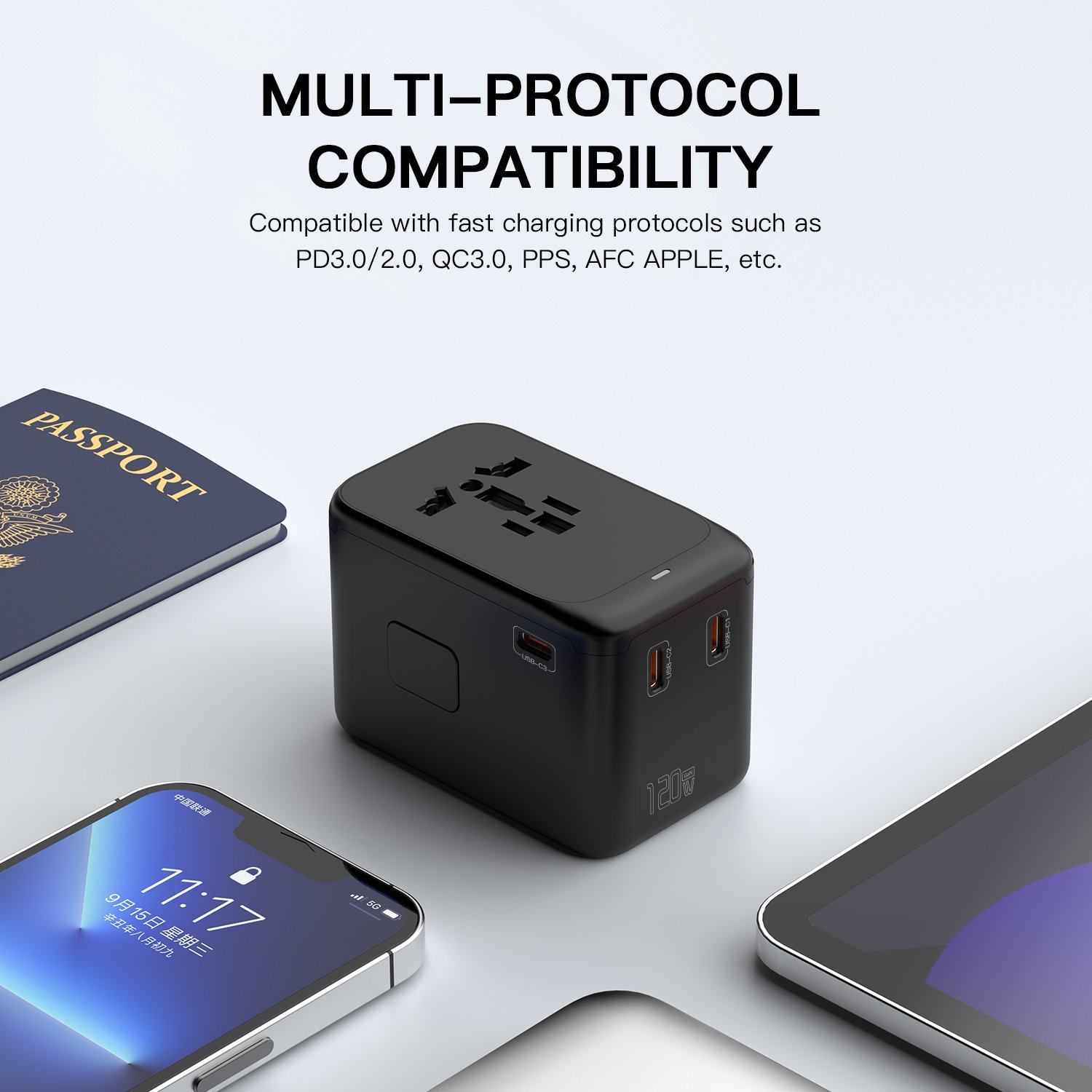 OULIYO Mobile Phones USB fast charging Super Fast Charging International Universal travel adapter world plug universal