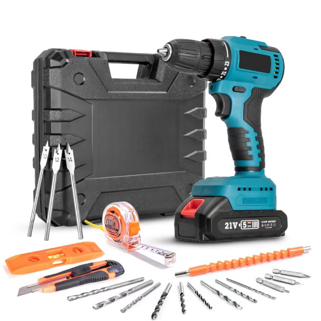 Factory Direct Sale Hand Power Tools Machine drill power tool Cordless Drills electric impact drill with accessories