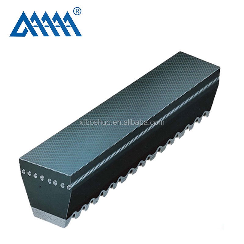 Industrial Raw Edge Cogged Transmission Rubber V Belt Teeth Belt