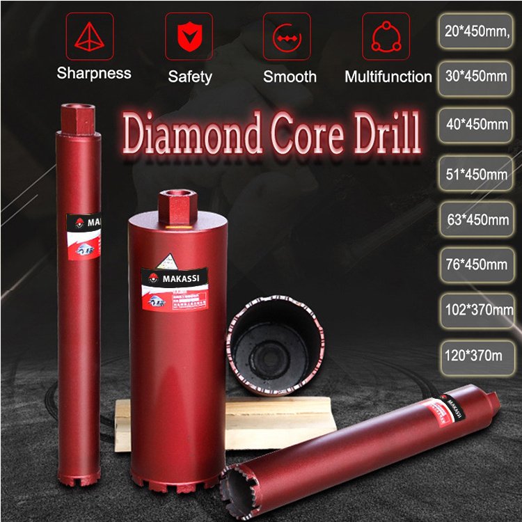 Power Tool Accessories Drill Bits Concrete Diamond Diamond Core Bit Micro Percussion Core Drills