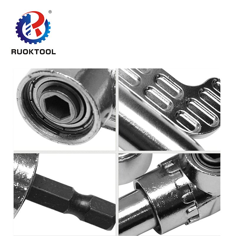 105 Degree Angled Bit Driver Adaptor Screwdriver Angle Bit Holder Socket Adapter Hex Stainless Steel Screwdriver Bit