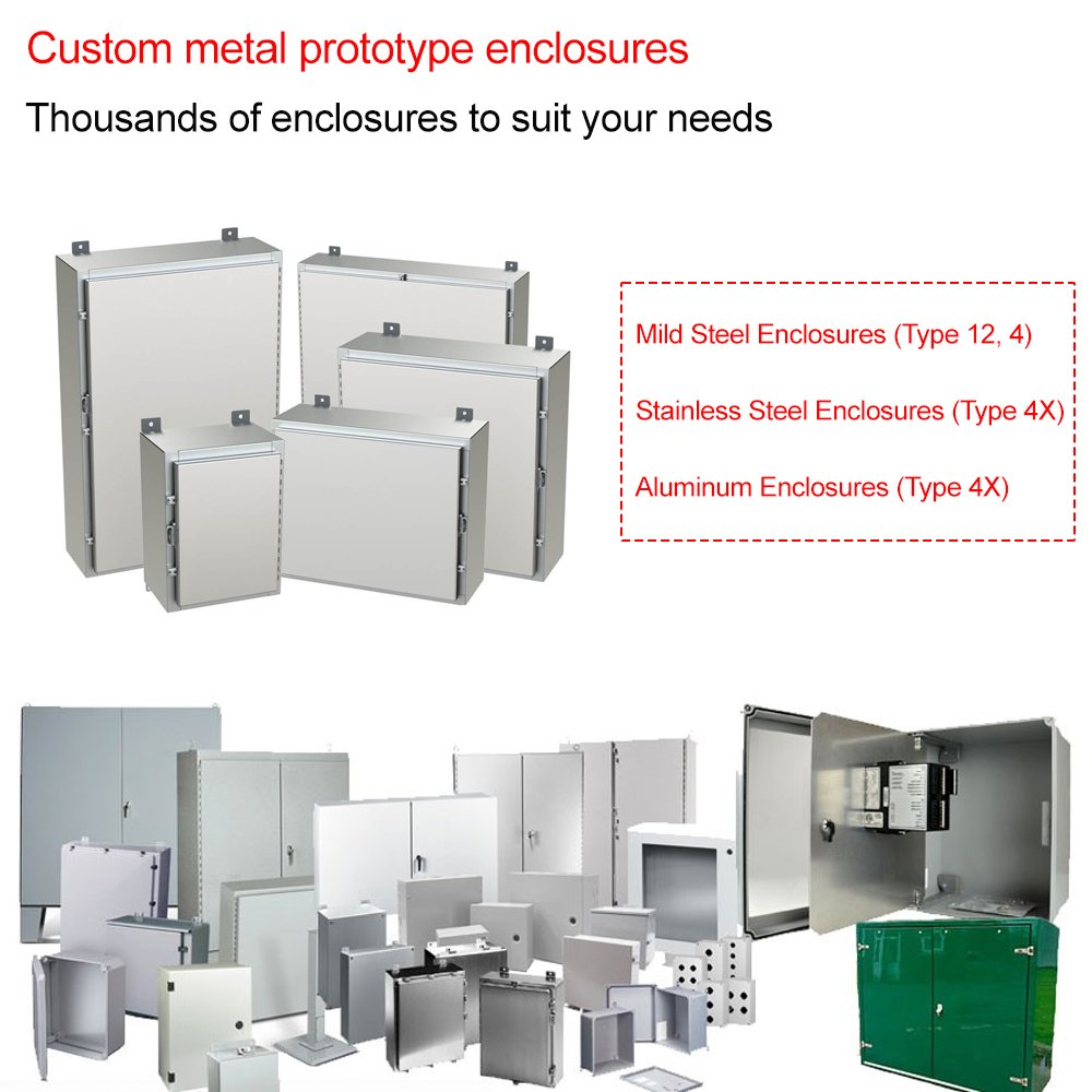 IP67 Metal Enclosure for Auto Bending Box Frame Prototypes Laser Cut Sheet Metal Processing Workshop Accessory