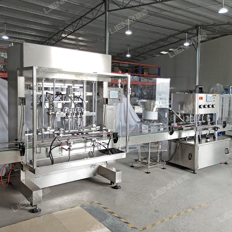 Cosmetic Production Line Liquid Body Wash Filler Detergent Shampoo Bottle Filling Capping and Labeling Machine Automatic 8 Heads