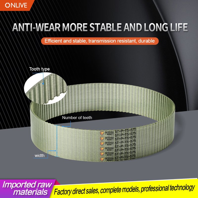 T5 Type Pu circle Belt Pu Industrial Transmission Or Convery Timing Belt