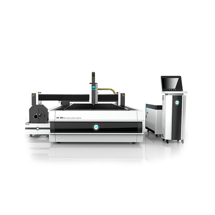 Hongniu Laser 3000*1500mm Exchange Table 3000w Raycus Source Metal Sheet Cutting Machine With Tube Cutting