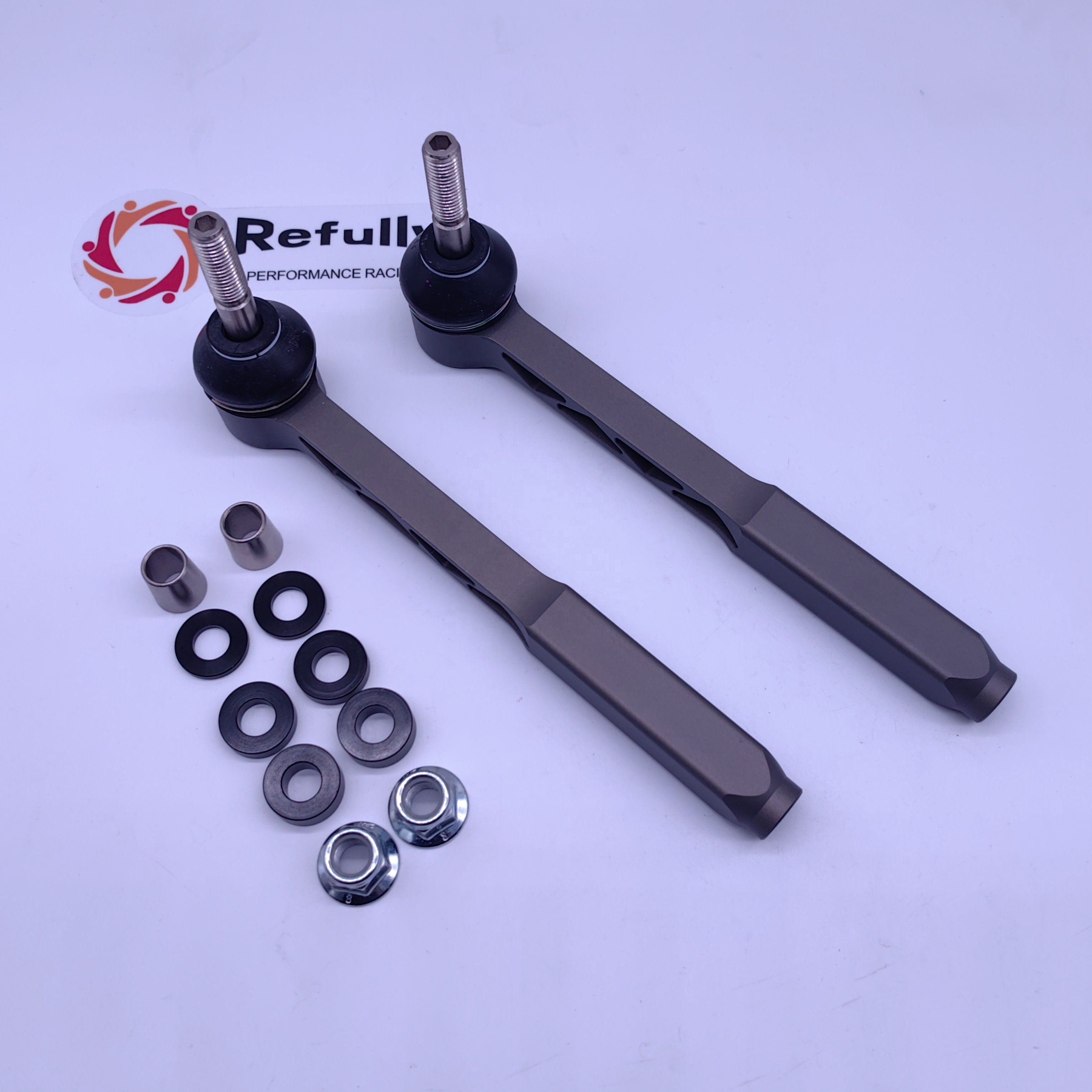 Bump Steer Adjustable Outer Tie Rod Ends Kit For 986 and 987 CNC Billet Aluminium Made Spherical Bearings Heim Joint.