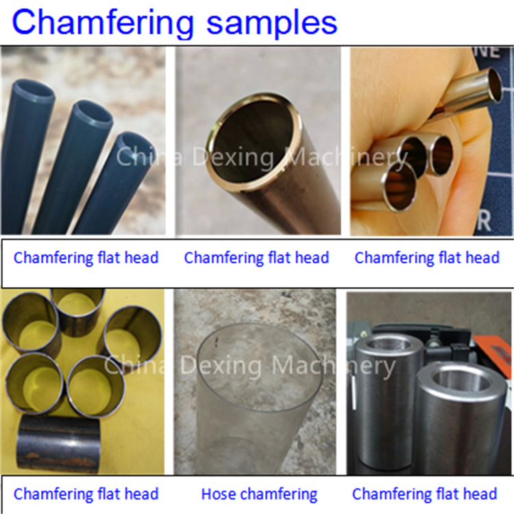 Best selling high speed double head round solid bar chamfering machine for pipe tube end deburring