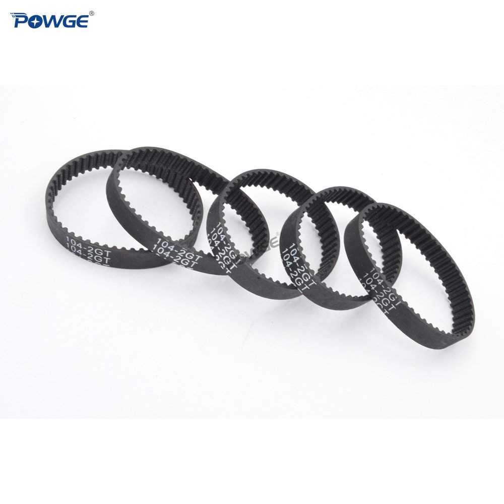 POWGE 2MGT 2M 2GT Synchronous Timing Belt Pitch Length 96/98/100/102/104/106/108/110/112/114/116/118/120mm Width 6mm Closed Loop