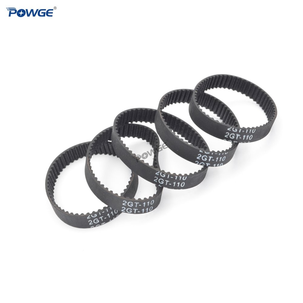 POWGE 2MGT 2M 2GT Synchronous Timing Belt Pitch Length 96/98/100/102/104/106/108/110/112/114/116/118/120mm Width 6mm Closed Loop