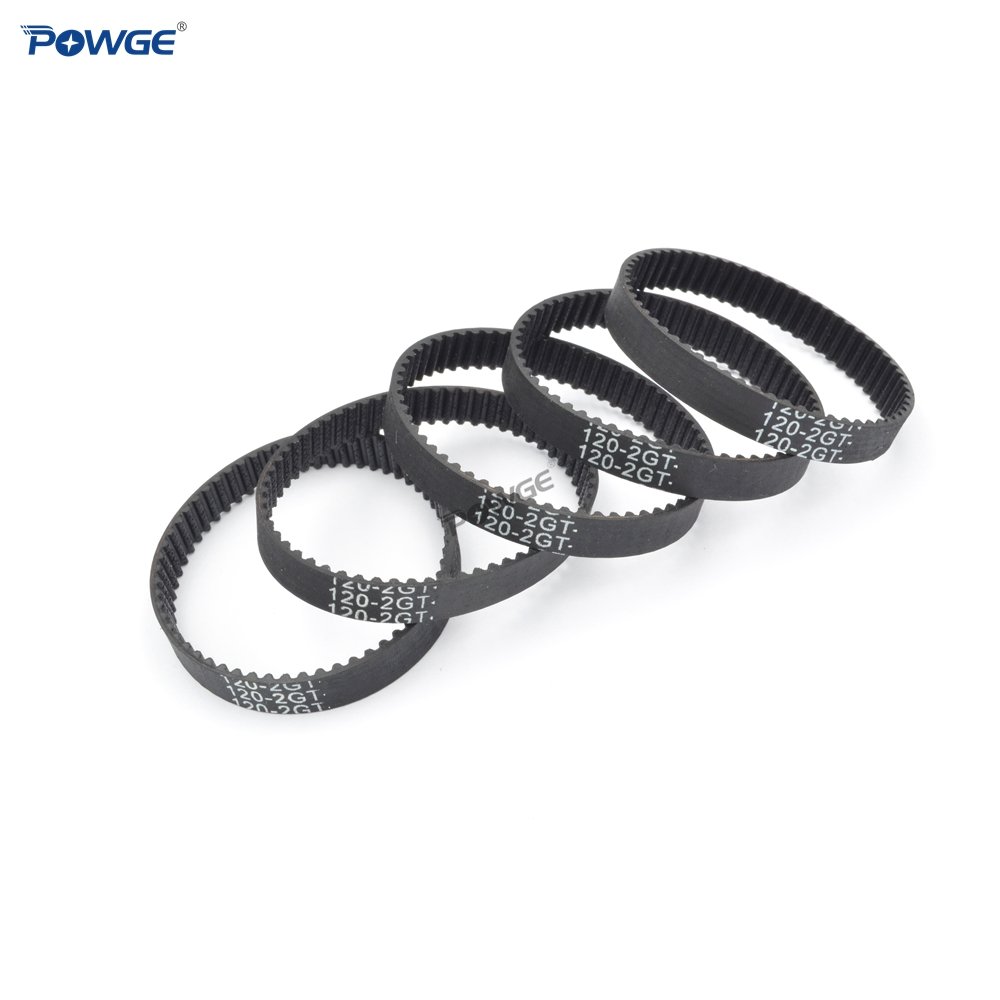 POWGE 2MGT 2M 2GT Synchronous Timing Belt Pitch Length 96/98/100/102/104/106/108/110/112/114/116/118/120mm Width 6mm Closed Loop