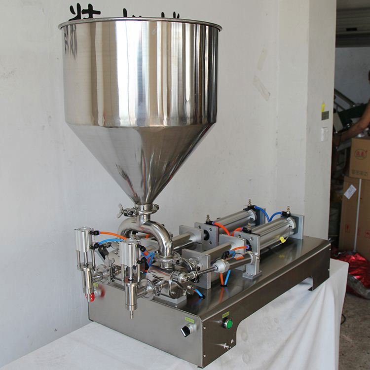 Auto Pneumatic Bottling Seafood Sauce Yoghurt Cream Jar Filling Packing Line Machine with tank Automatic Straight Line Filling