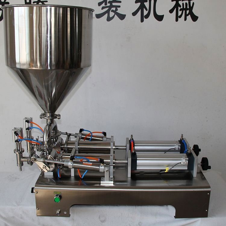 Auto Pneumatic Bottling Seafood Sauce Yoghurt Cream Jar Filling Packing Line Machine with tank Automatic Straight Line Filling