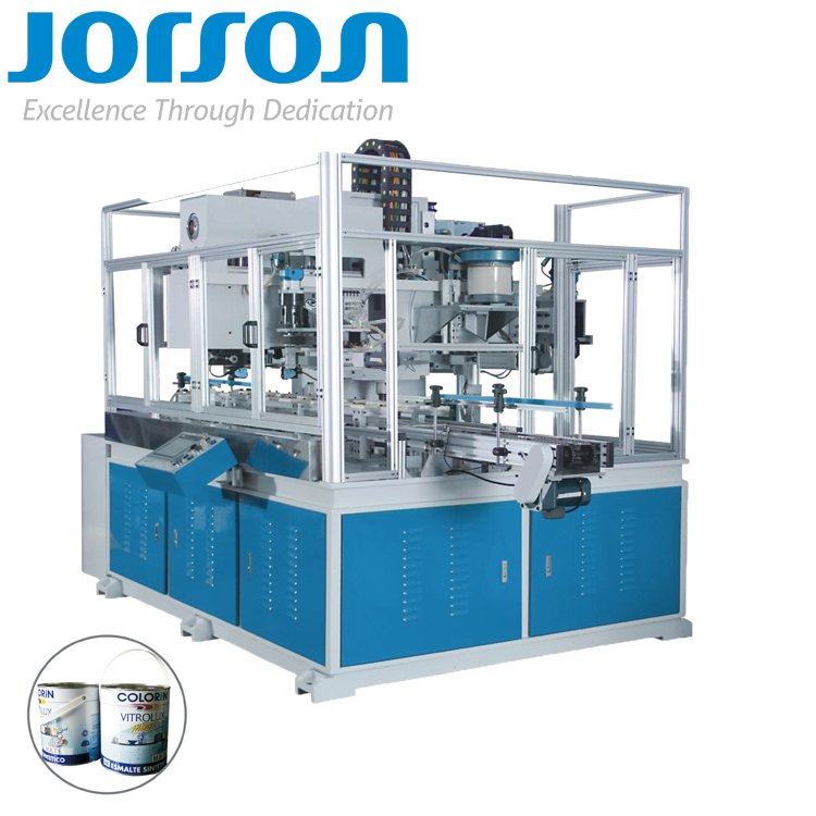 JORSON Metal Tin Tinplate Round Ferry Engine Oil Can Maker Paint Pails Barrel Lugs Making Machinery Equipment Wire Handle