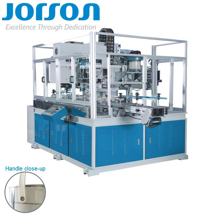 JORSON Metal Tin Tinplate Round Ferry Engine Oil Can Maker Paint Pails Barrel Lugs Making Machinery Equipment Wire Handle