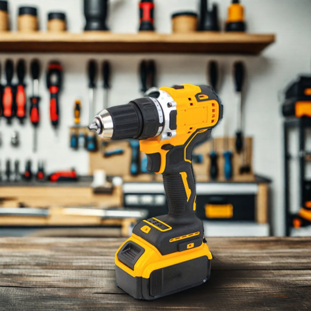 2-Speed Rechargeable Power Drills And Other Power Tool Accessories 21V Cordless Electric Drill