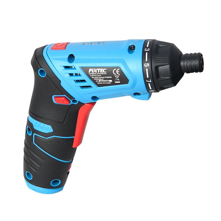 FIXTEC Power Tools Drill 3.6V Screw Driver Cordless Screwdriver Electric with 50pcs Screwdriver Bits Accessories