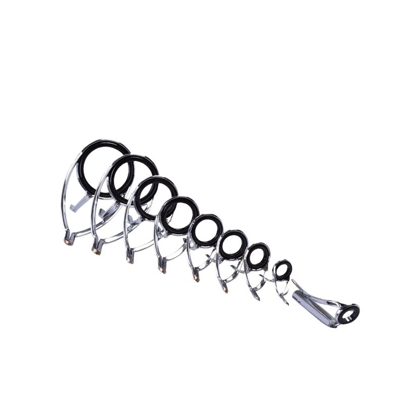 Rod DIY Repair Refit Replacement Fishing Pole Components Accessories 8pcs/set KW bracket Fishing Rod Guide