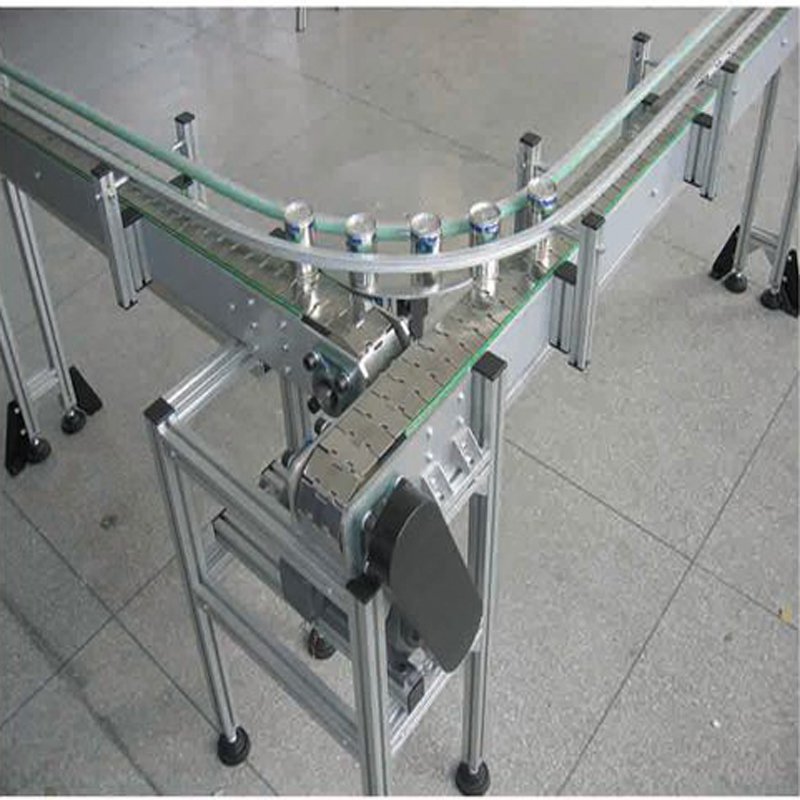 DLTE 90 Degree turn conveyor with drawing