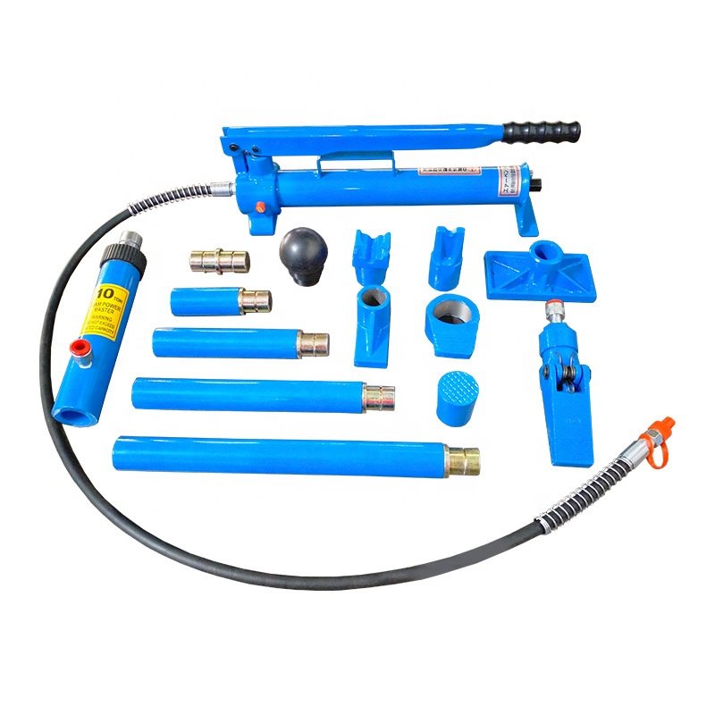 10 Ton Hydraulic Porta Power Jack Auto Body Frame Repair Kit Vehicle Repair Equipment for Sale