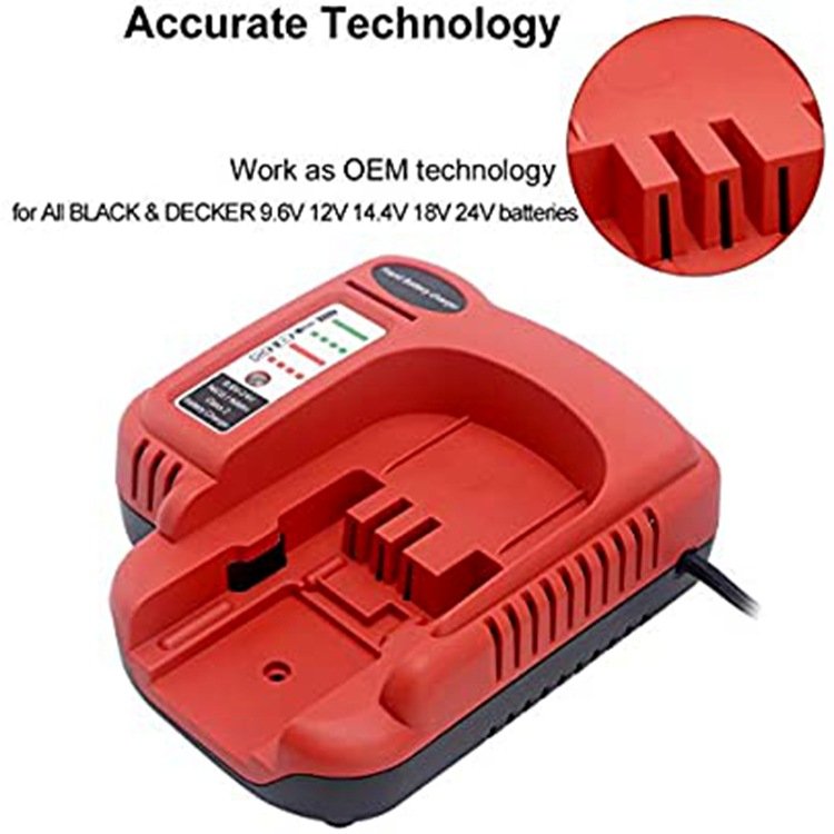 BDFC240 Type2 NI-CD NI-MH Battery Charger For Black Decker 9.6V - 24V Series Battery Electric Tool Accessory Power Tools Parts