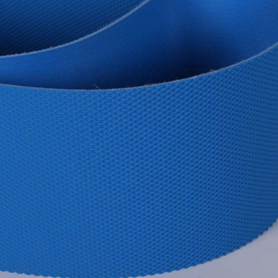 blue food grade pu conveyor belt for dough sheet machine
