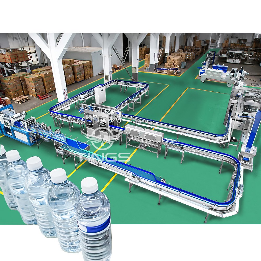 A to Z 8000BPH Bottled Mineral Drinking Water Production Line Turnkey Water Bottling Plant