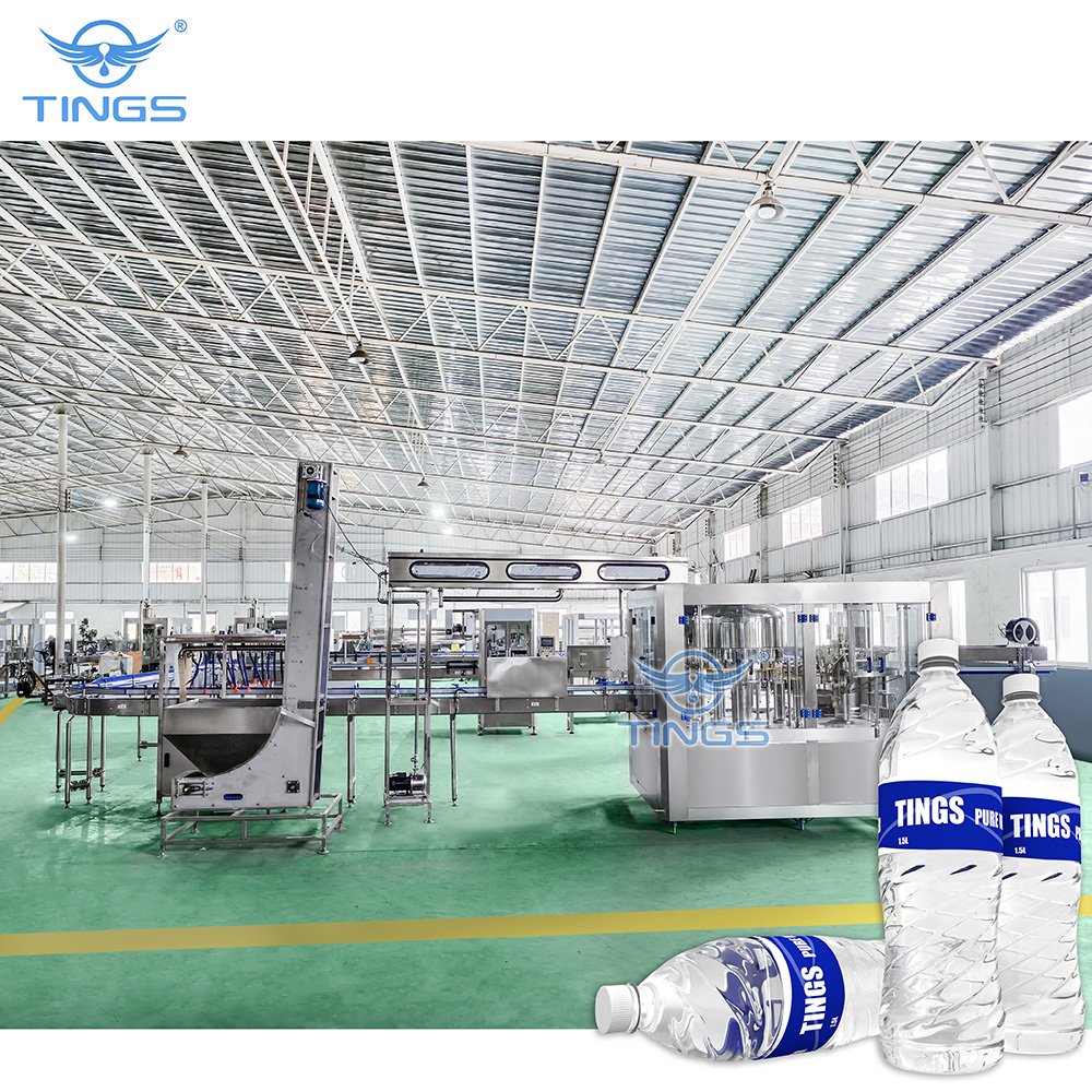 A to Z 8000BPH Bottled Mineral Drinking Water Production Line Turnkey Water Bottling Plant