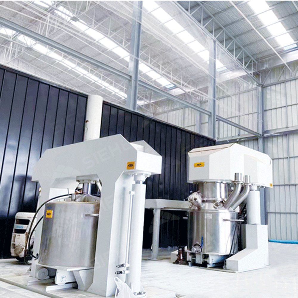 Powerful High Viscosity Double Planetary Mixing System Vacuum Silicone Adhesive Production Line For Car Windshield