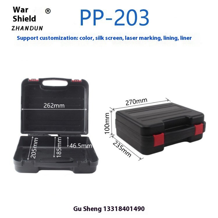 Ptchel Plastic Tool Box Protective Case for Cassette Stove Hardware Accessories and Power Tool Test Instrument Packaging