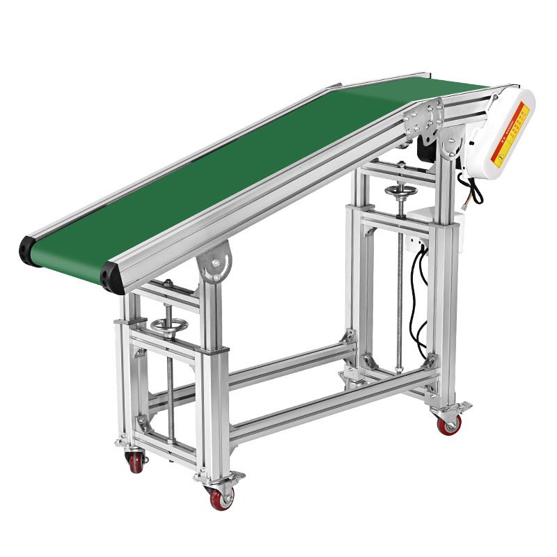 High-Temperature Resistance Assembly Line Conveyor Belt Small Logistics Injection Molding Machine Climbing Skirt Logistics Belt