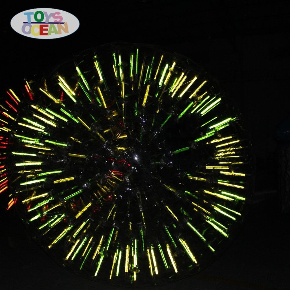 Inflatable Human Size Body Zorb Ball with LED for Rolling