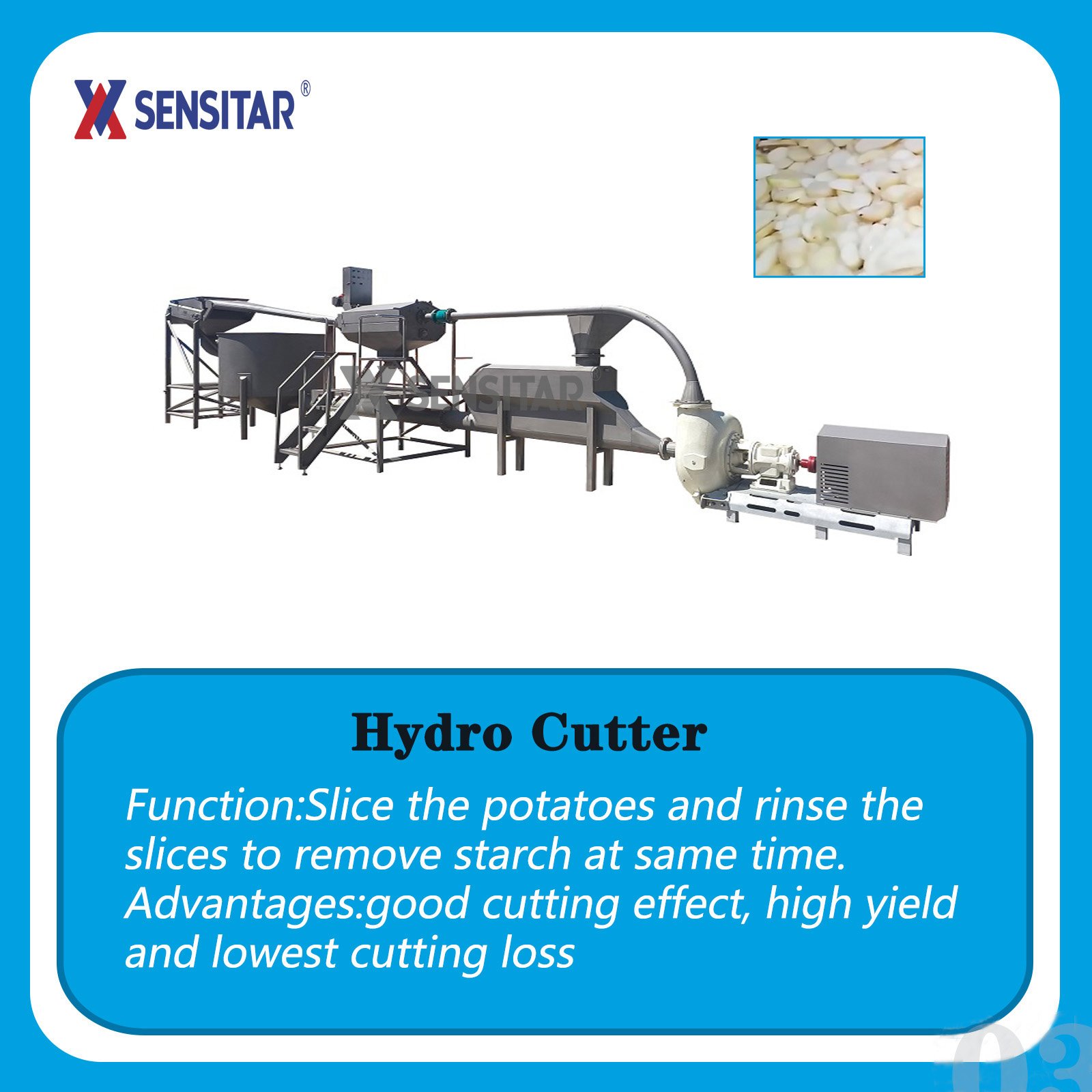 Fully Automatic Control High Qualified Food Potato Powder Processing Line Plant for Big Capacity Production