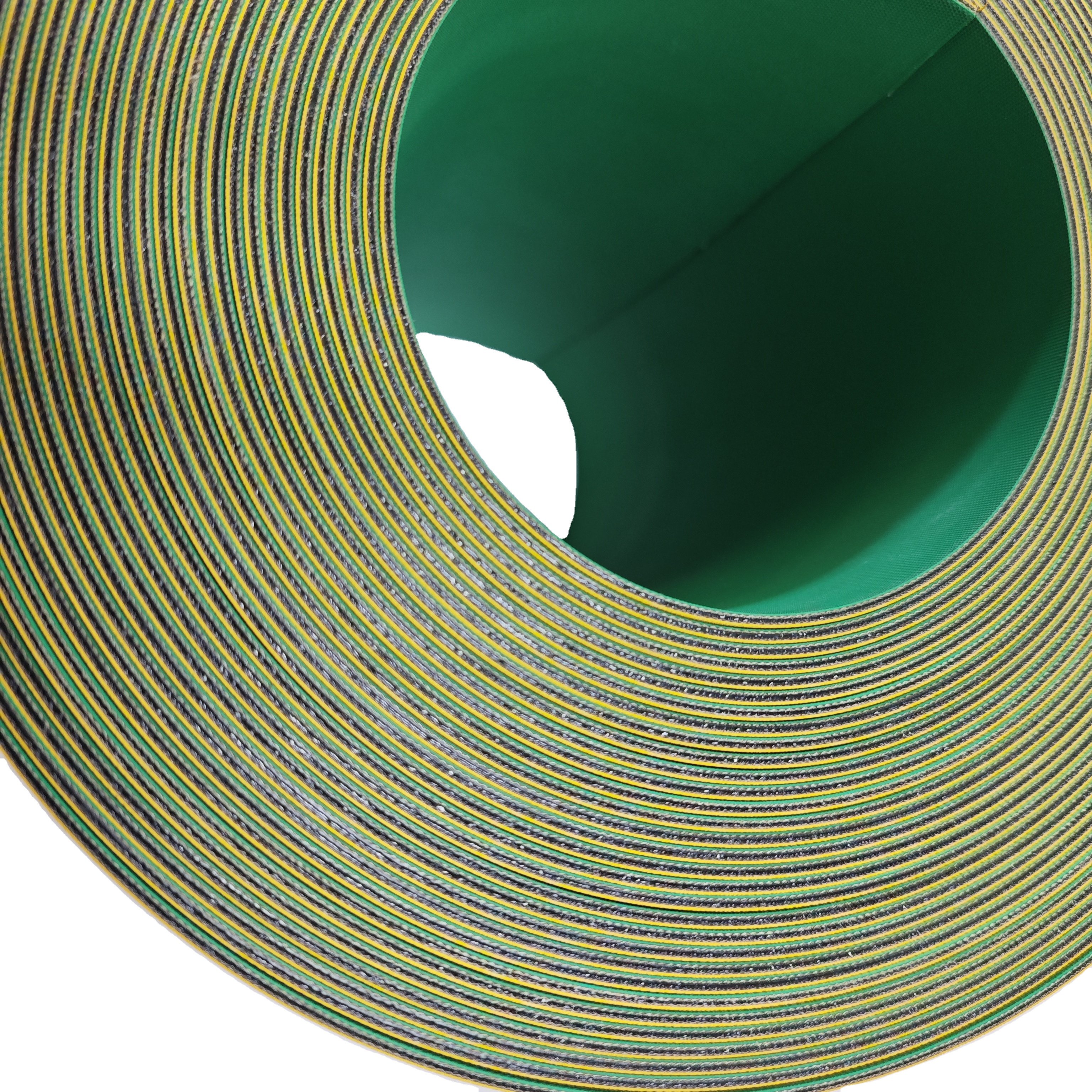 Nylon yellow green power transmission flat belt for textile machinery