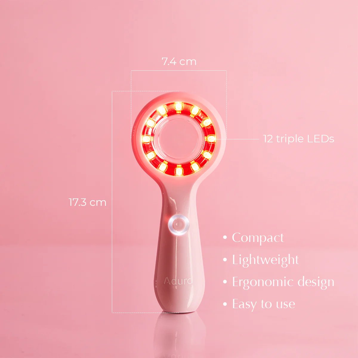 630nm Skincare Wand Beauty Device Red Blue Light Therapy Facial Hand Held Device for Acne Treatment