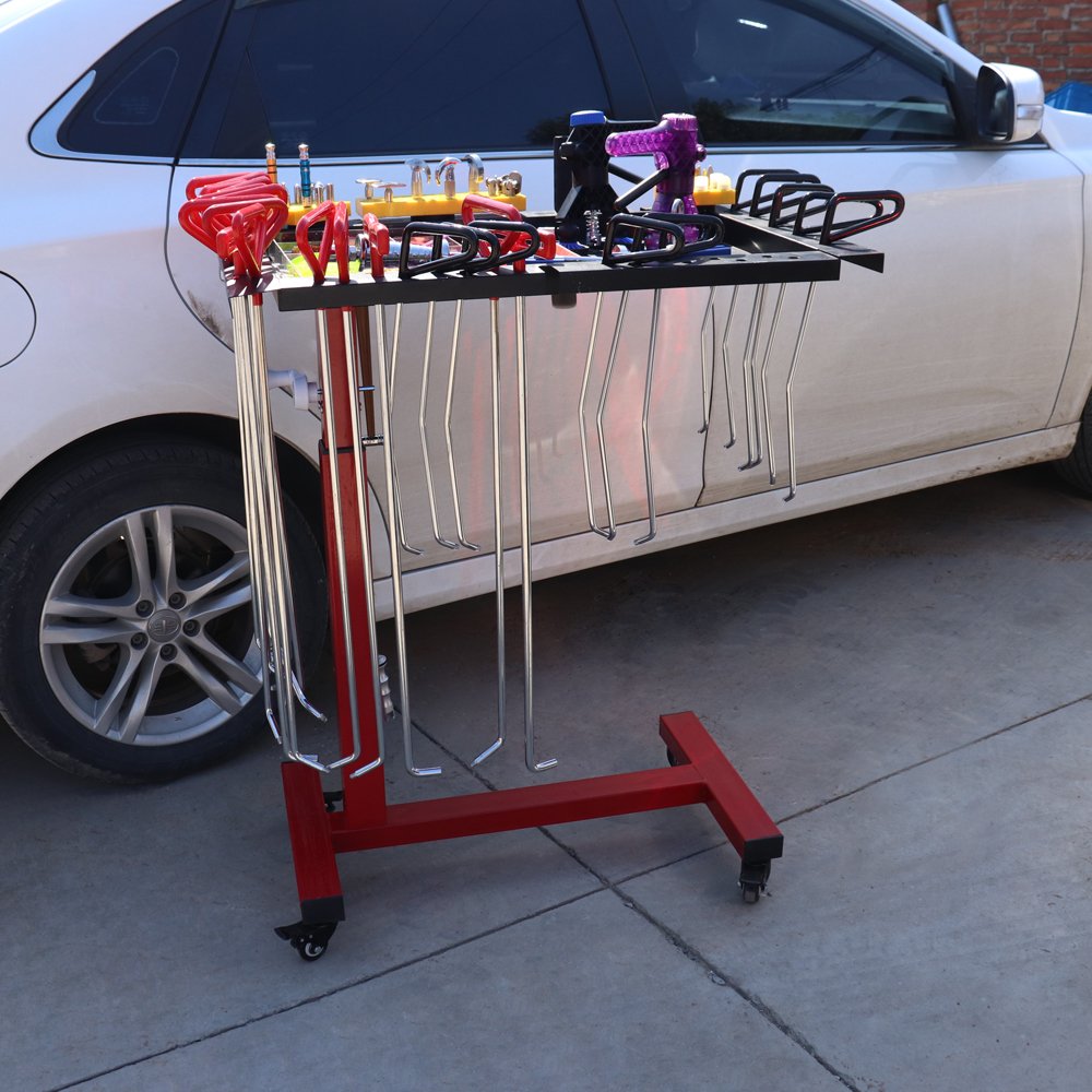 Car Dent Repair Red Tool Cart Is Simple Convenient and Easy to Operate