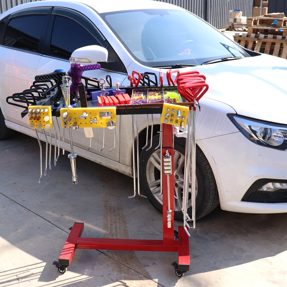 Car Dent Repair Red Tool Cart Is Simple Convenient and Easy to Operate