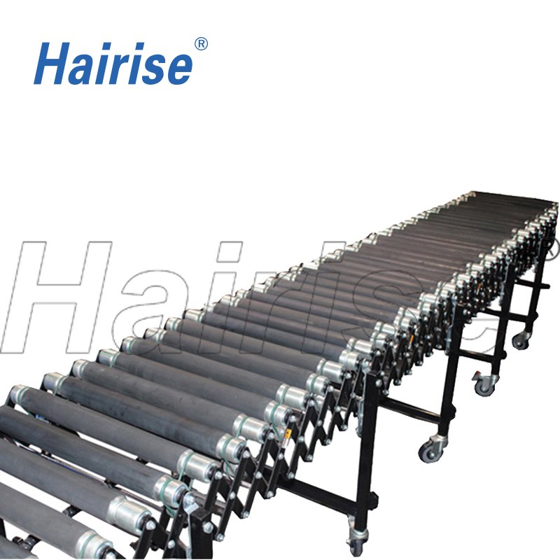 Hairise roller conveyor system