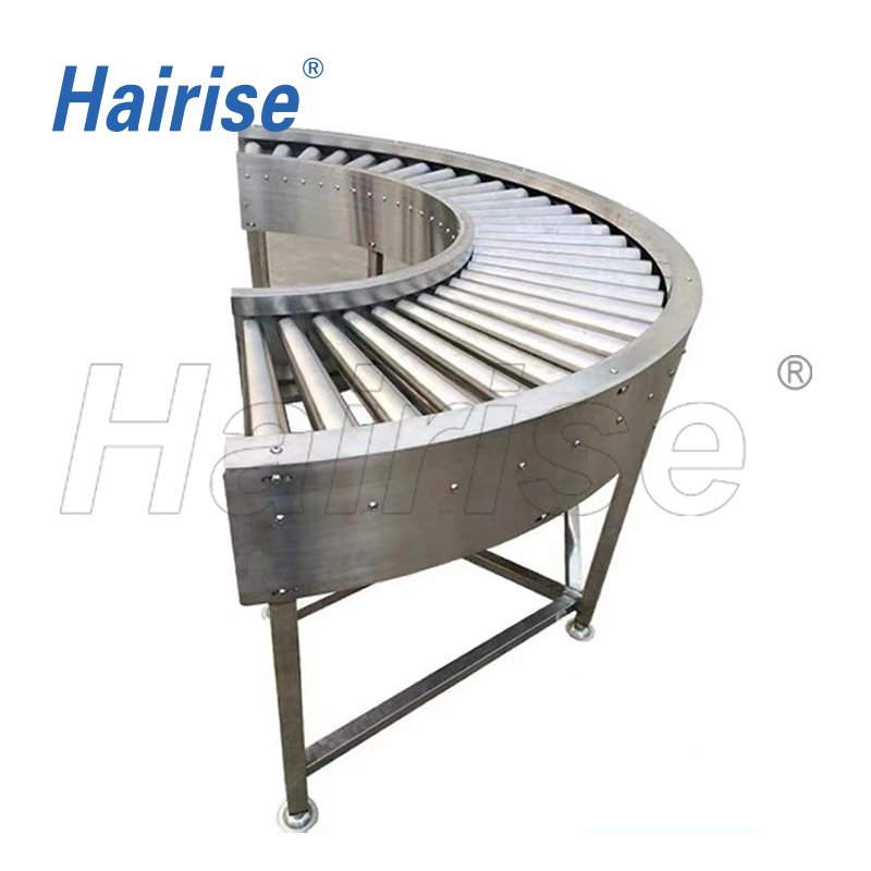 Hairise roller conveyor system