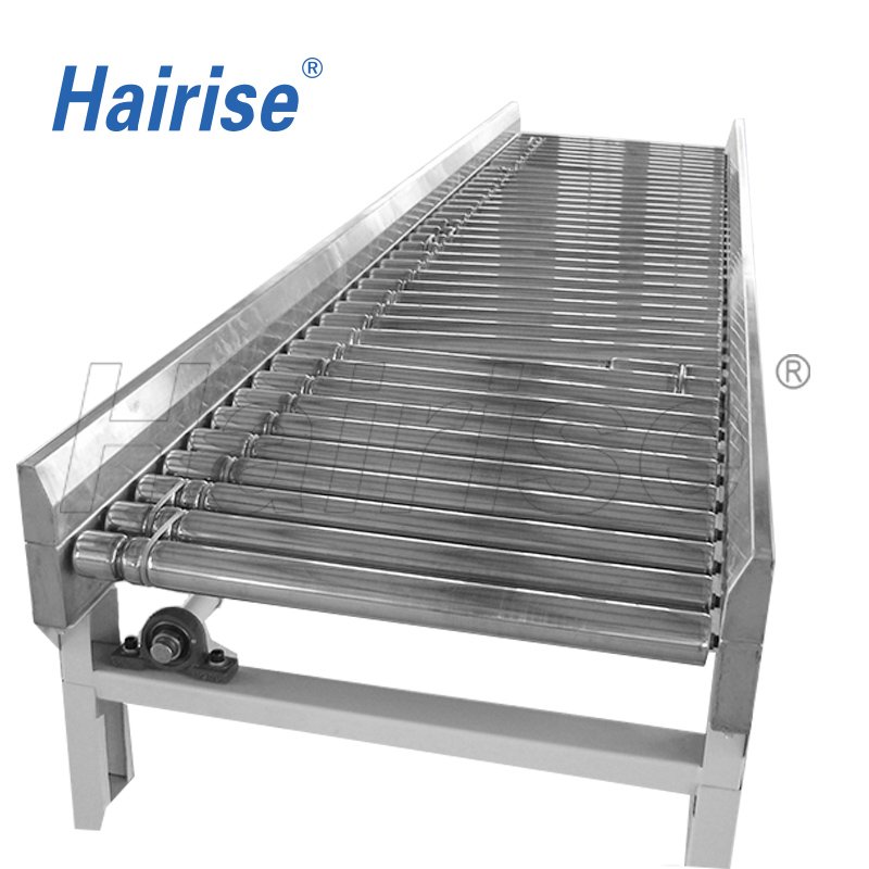 Hairise roller conveyor system