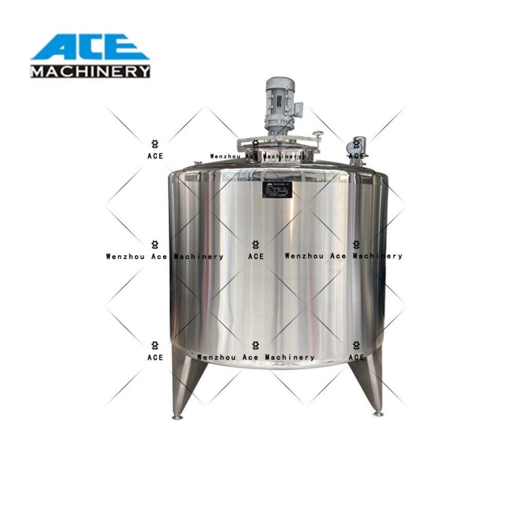 304 Shampoo Production Line Liquid Soap Dispenser Mixer Making Machine Mixing Tank With Heater Milk Homogenizer Price