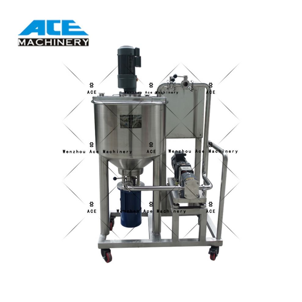304 Shampoo Production Line Liquid Soap Dispenser Mixer Making Machine Mixing Tank With Heater Milk Homogenizer Price