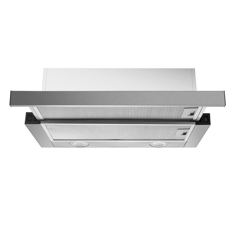 Kitchen Stainless Steel Extractor Hood 60cm Cooker Range Hood Embedded Range Hood Hidden Push-pull Small Apartment