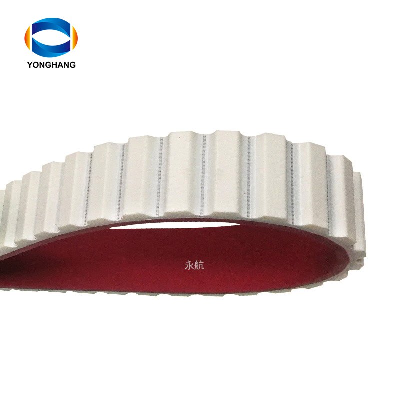 Customized industrial PU transmission belt AT10 AT20 Tooth embroidery machine timing belt with red rubber