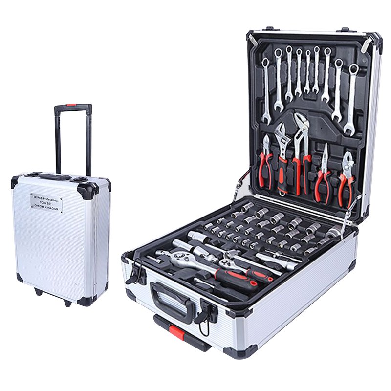 Wholesale 399pcs professional socket tool kit Aluminum socket wrench set cordless tool box set hand tool sets