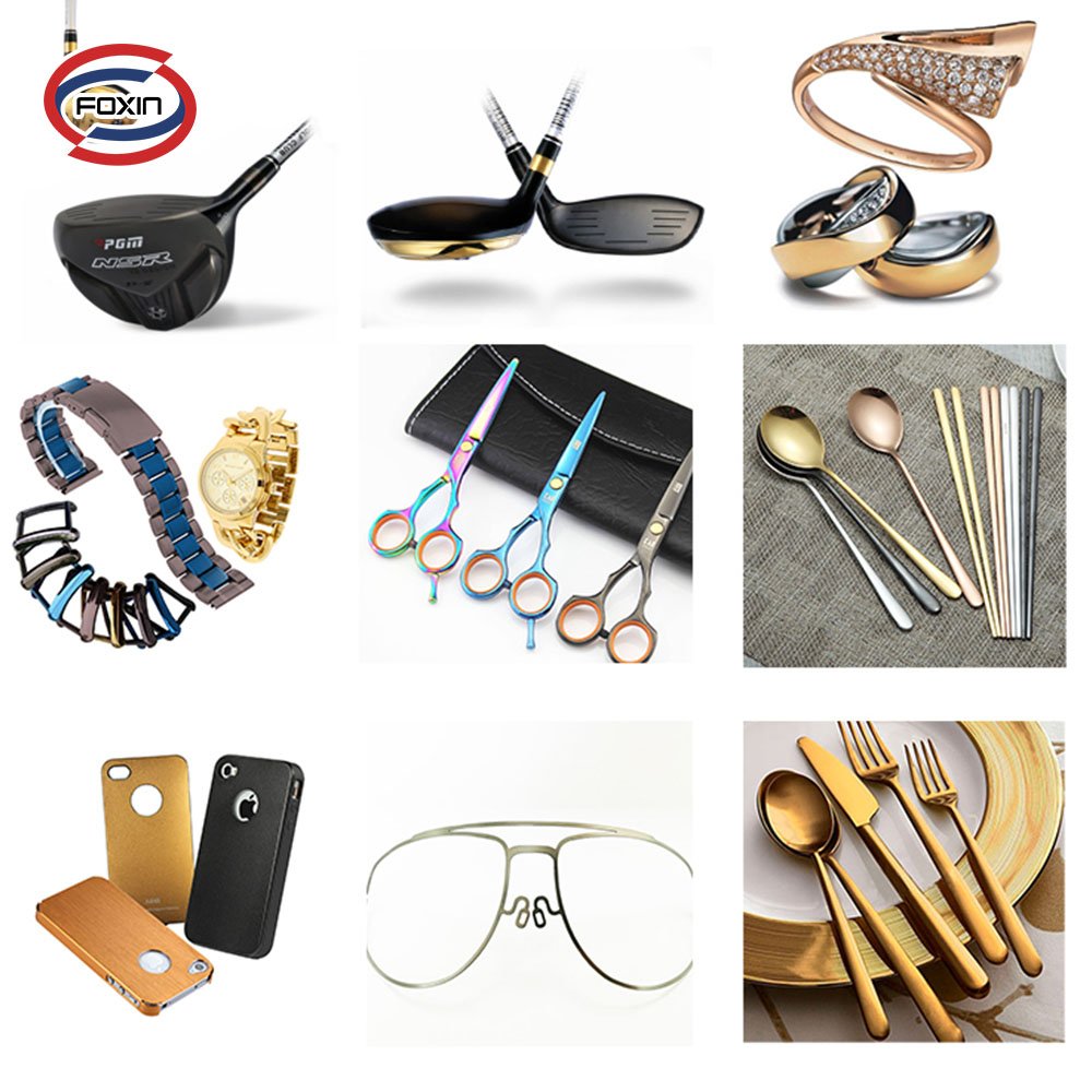 PVD Titanium Multi Colored Coating Service Malaysia for Automobile / Furniture / Accessories / Statue / Logo